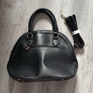 David Jones Paris  black travel bag purse  with strap